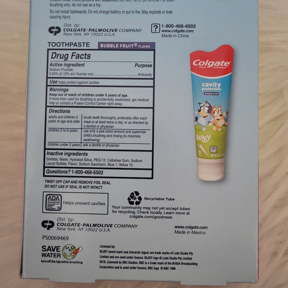 Colgate Kids Bluey Toothbrush & Toothpaste Gift Set - Picture 7 of 7